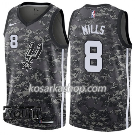 Dres San Antonio Spurs Patty Mills 8 Nike City Edition Crna Swingman - Dječji